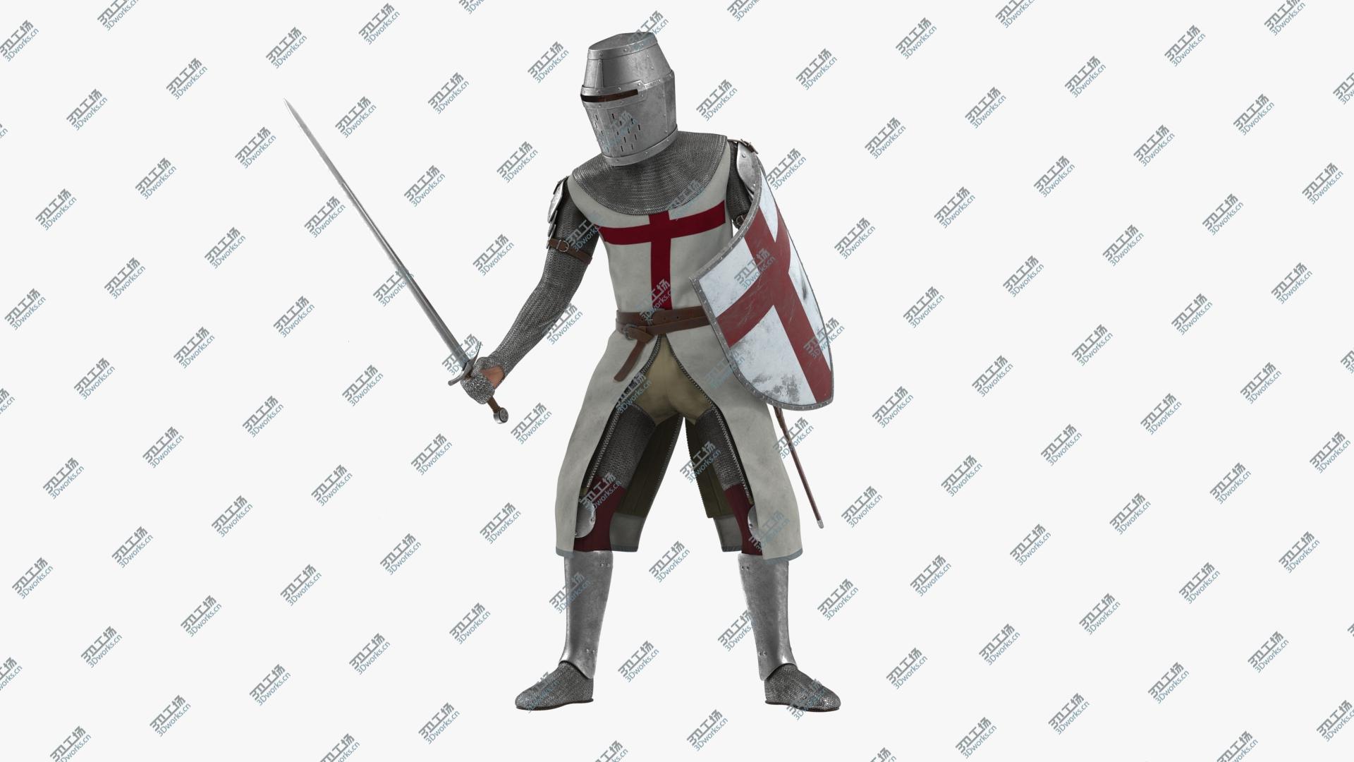 images/goods_img/202104092/Crusader Knight Templar Attack Pose 3D/3.jpg